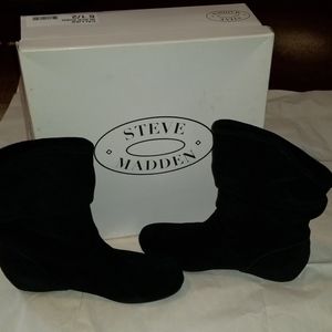 Steve Madden  Black Boots Size 6.5
